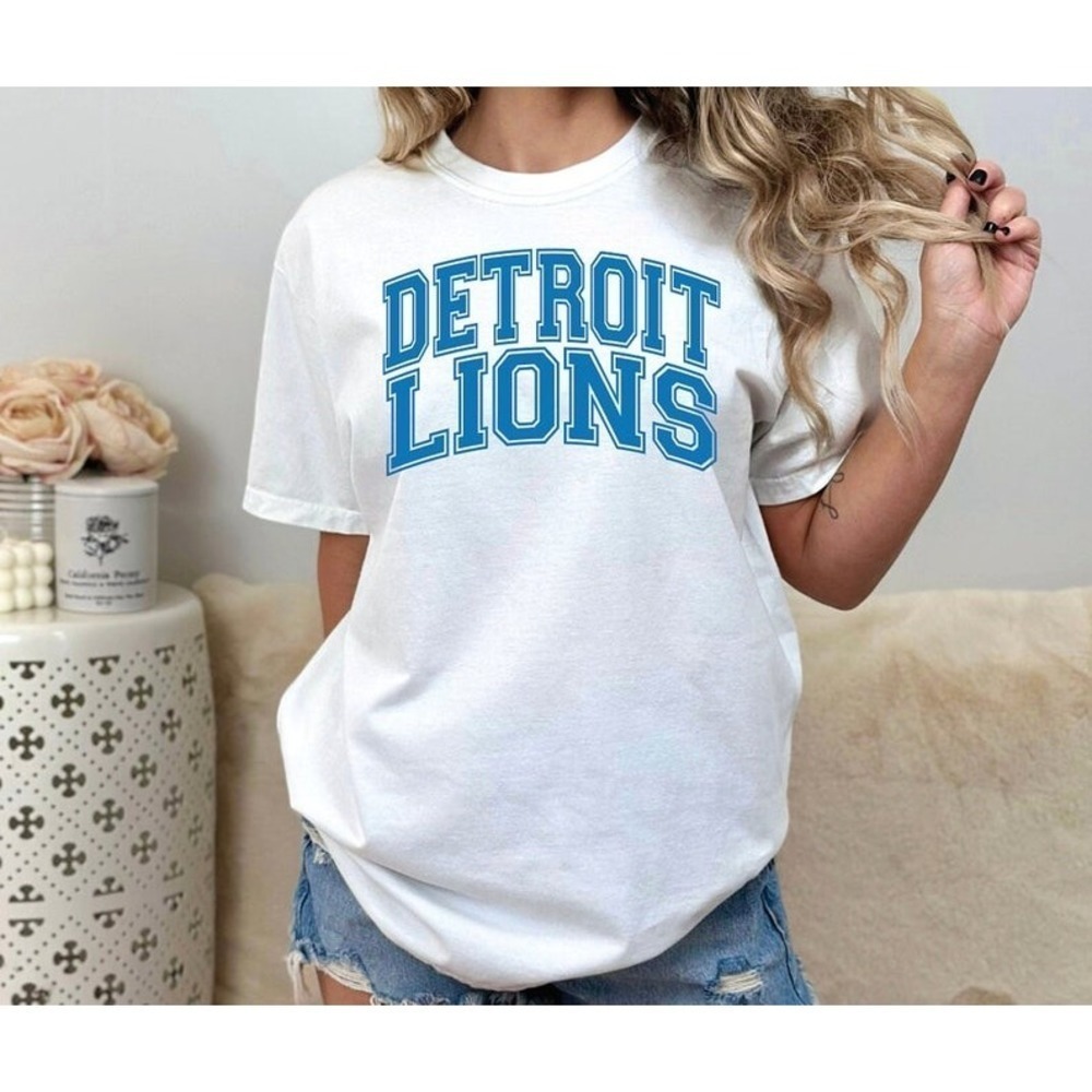Detroit Lions NFL Football Team Motor City Pride Graphic T-Shirt